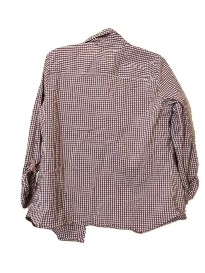 Chemise à carreaux Afibel Taille 42 violet blanc - photo numéro 2