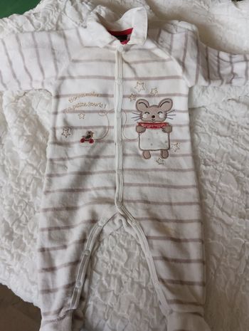 Pyjama bébé velours d'éponge