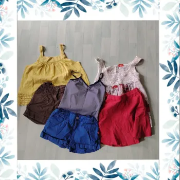 Lot de 3 ensembles été, 2 shorts, 1 jupe 10 ans