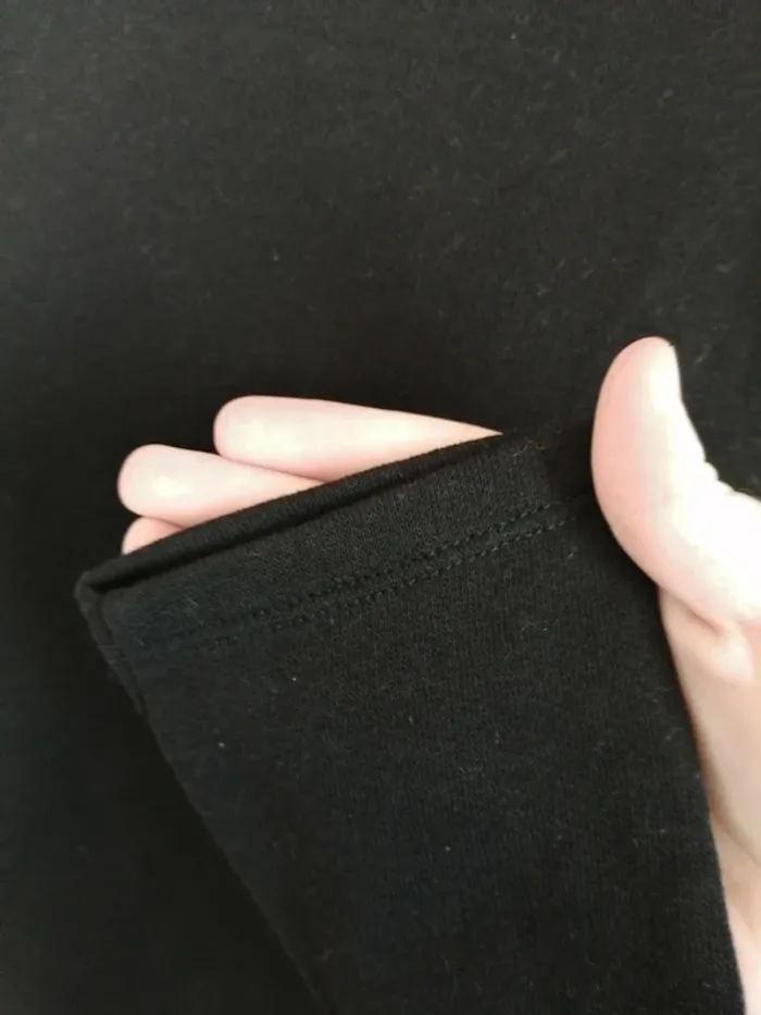 Pull fin noir avec col style chemise en crêpe et ouverture bouton / esmara / (42) - photo numéro 5