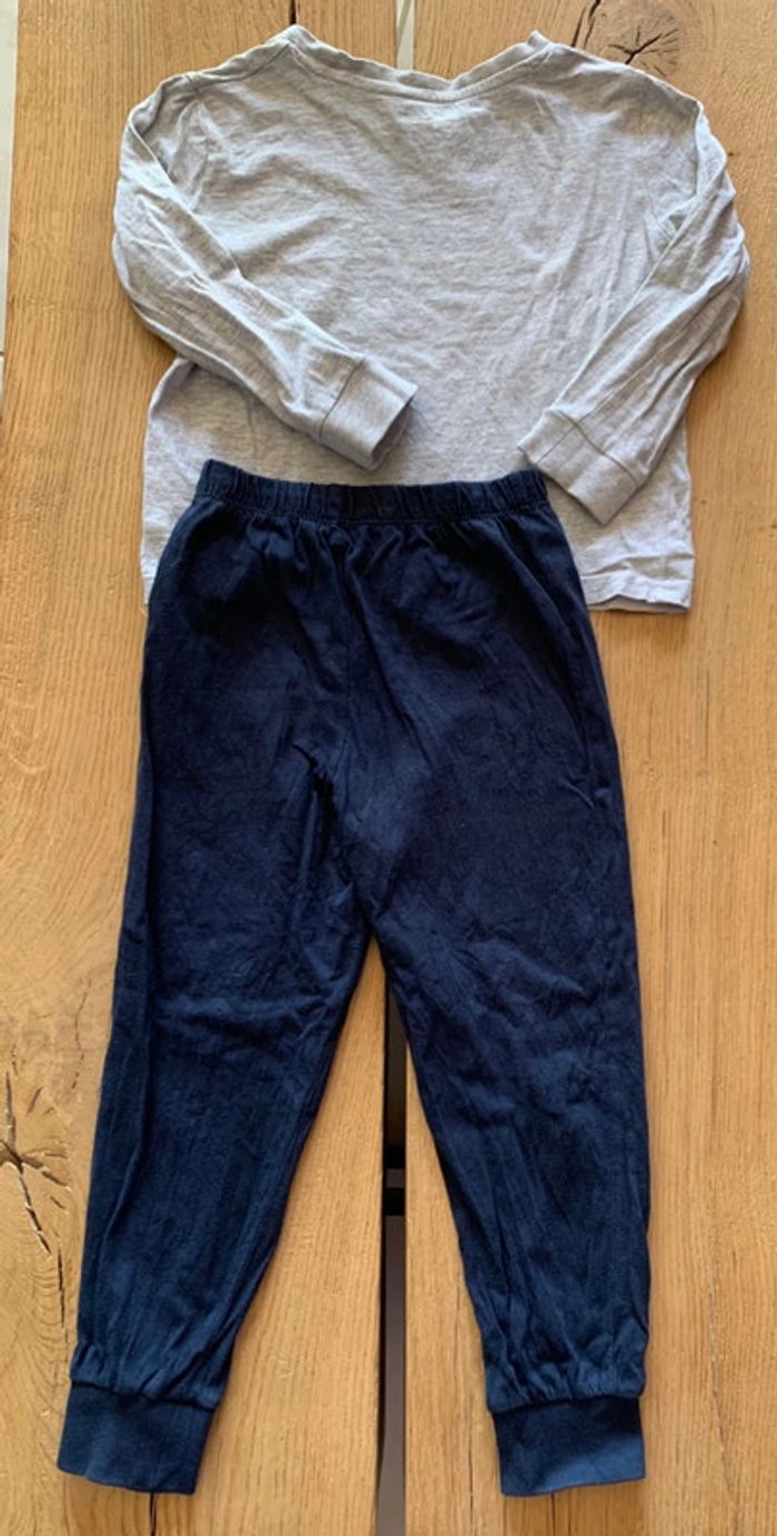 Pyjama léger 2 pièces gris/marine garçon 5 ans Verbaudet - photo numéro 2