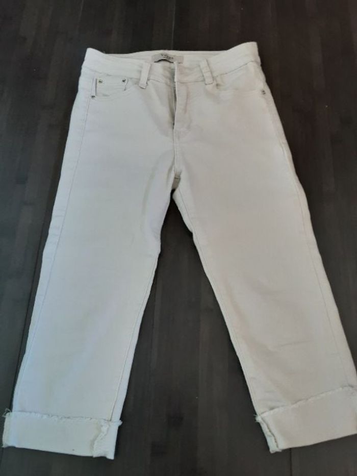 Pantacourt beige