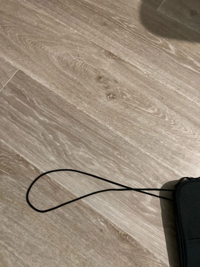 Pochette à bandoulière ficelle noir - photo numéro 3