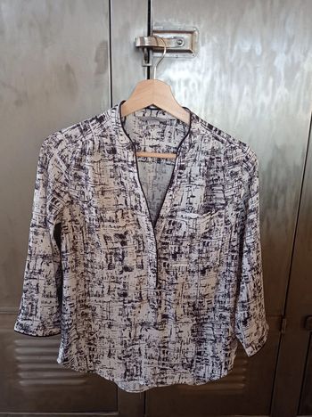 Blouse femme noire et blanche bon état H&M taille 34
