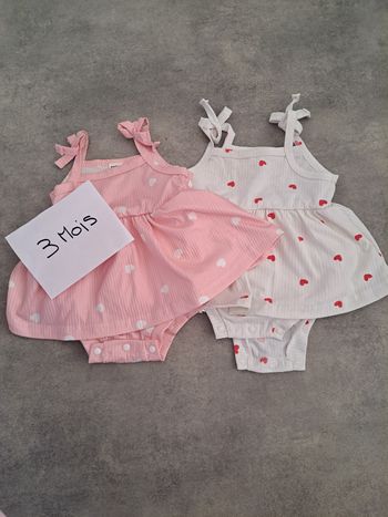 2 robes bébé fille 