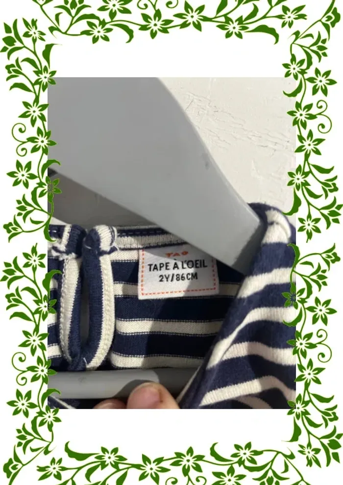 Robe pull marinière 2 ans - photo numéro 3