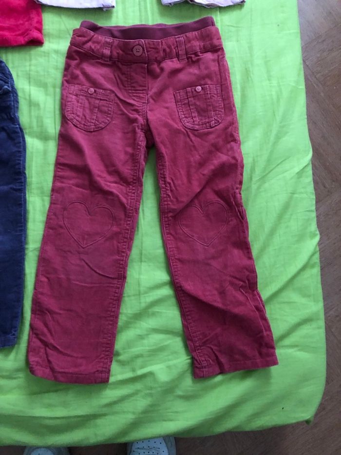Lot pantalons en velours fille 3 ans - photo numéro 2