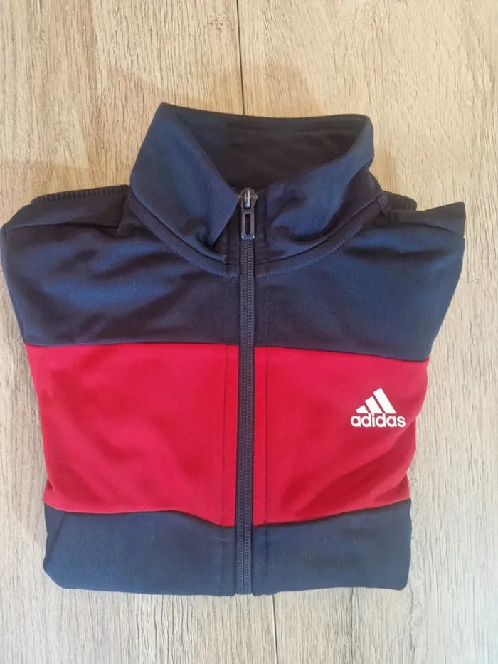 Veste zippée Adidas garçon 7 / 8 ans - photo numéro 2