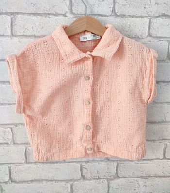 Blouse rose Zara 4/5 ans