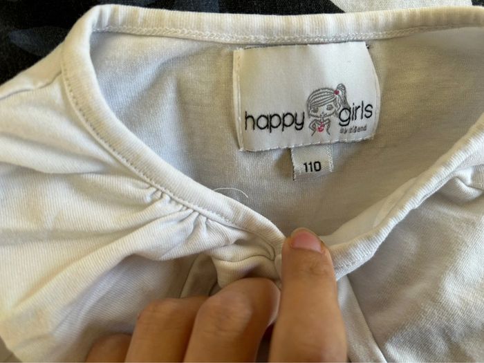 Caraco blanc  happy girl 5 ans - photo numéro 2