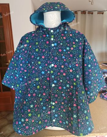 Poncho 4-8 ans étoiles