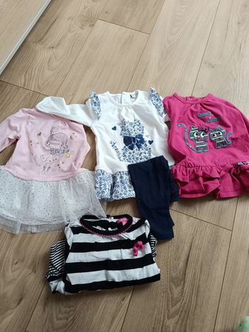 Lot de 4 jolies tuniques 6 mois fille bébé