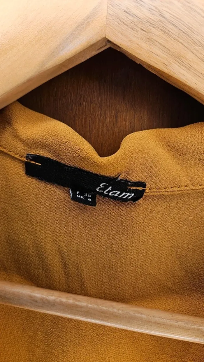 Robe jaune moutarde Etam - photo numéro 3