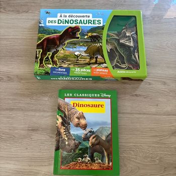 à la découverte des dinosaure + livre