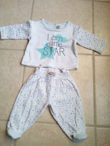 Pyjama 2 pièces 1 mois
