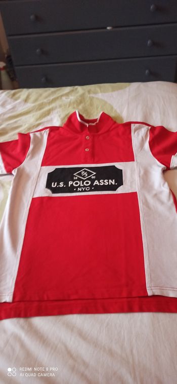 Polo rouge 14 ans