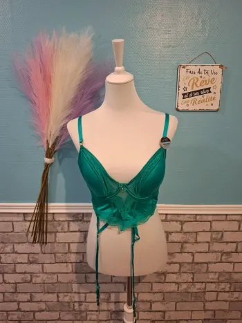 💄Superbe bustier vert émeraude 💄