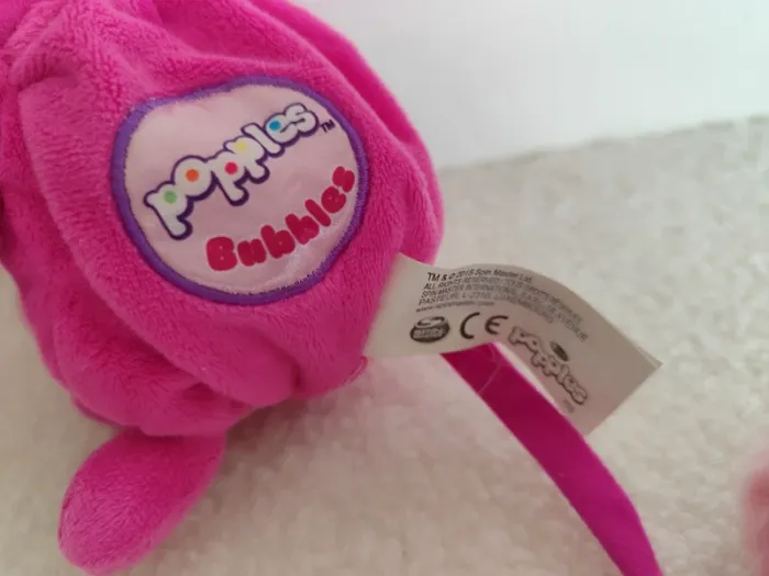 Peluche popples rose - photo numéro 2