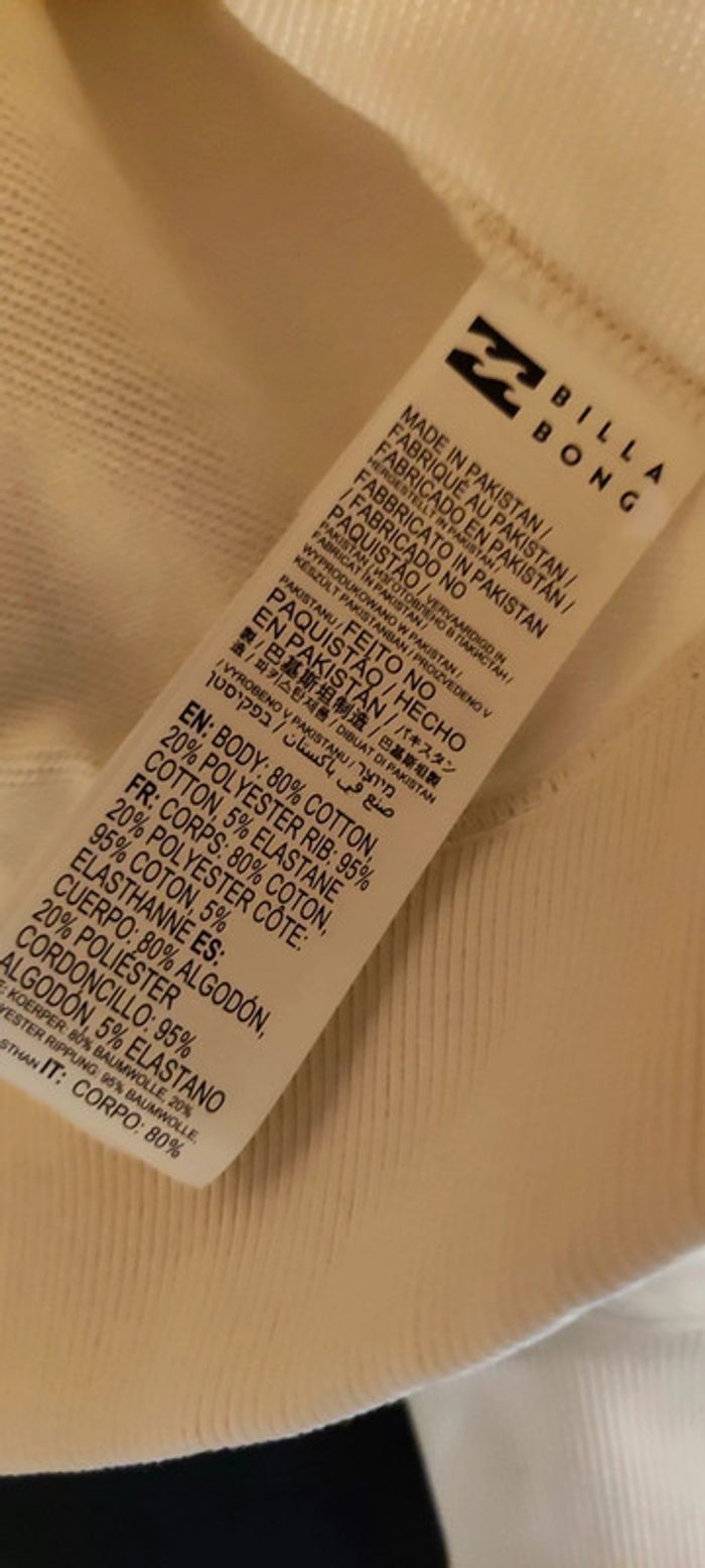 Pull sweat crème motifs Billabong - photo numéro 6