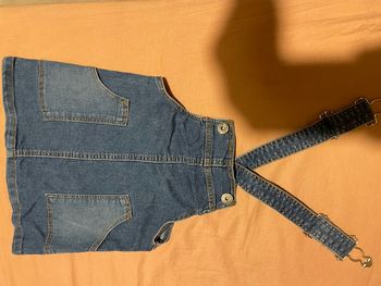 Robe Salopette  jeans fille