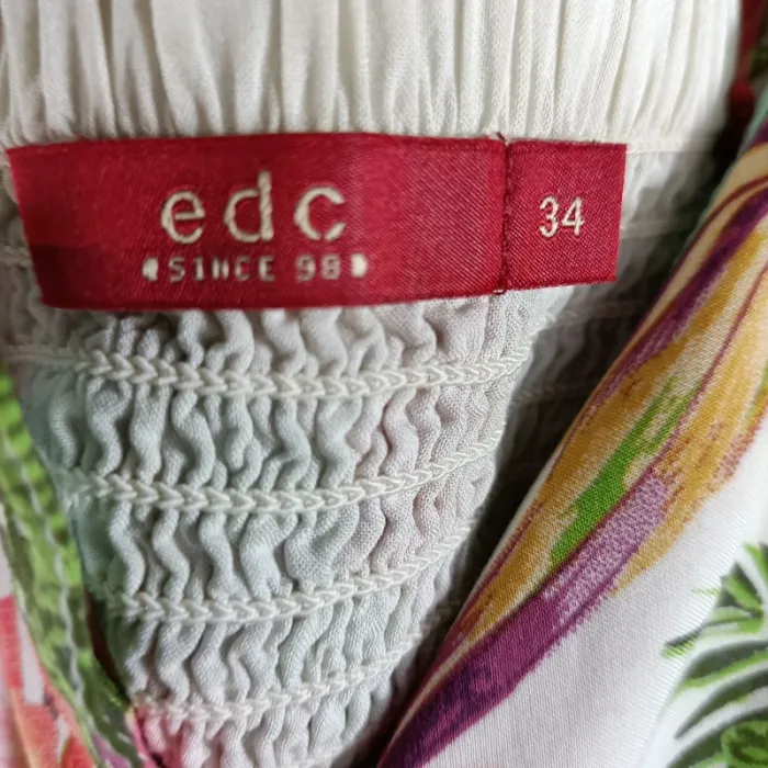 Robe fleurie à bretelles - EDC by Esprit -Taille 34 A1214 - photo numéro 7