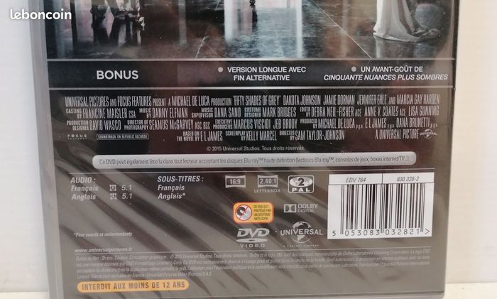 Dvd CINQUANTE NUANCES DE GREY (Neuf sous blister) - photo numéro 4