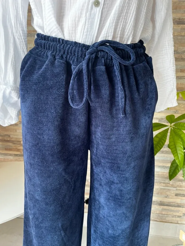 Pantalon bleu marine confort - photo numéro 2