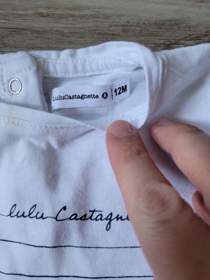 T-shirt manches longues Lulu Castagnette taille 12 mois - photo numéro 5