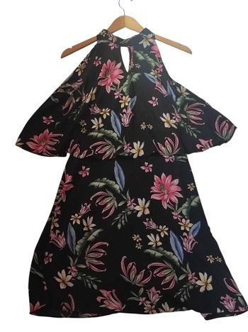 Robe courte imprimée fleurie taille S