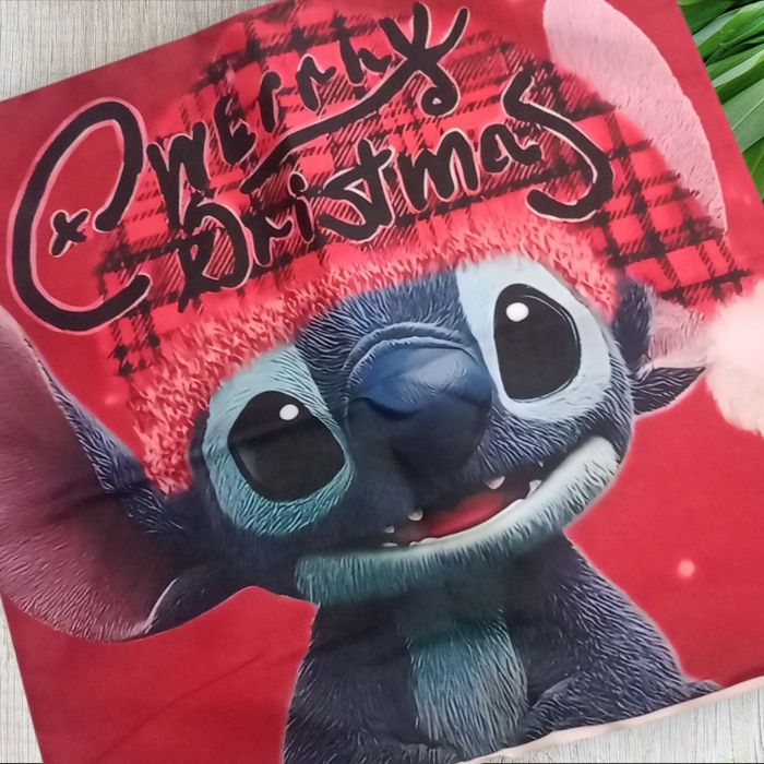 Housse de coussin stitch Disney noël - photo numéro 2