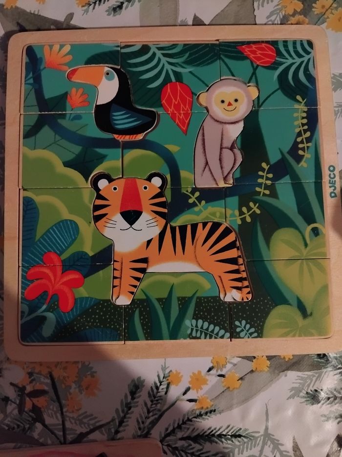 Lot de 4 puzzle en bois - photo numéro 2