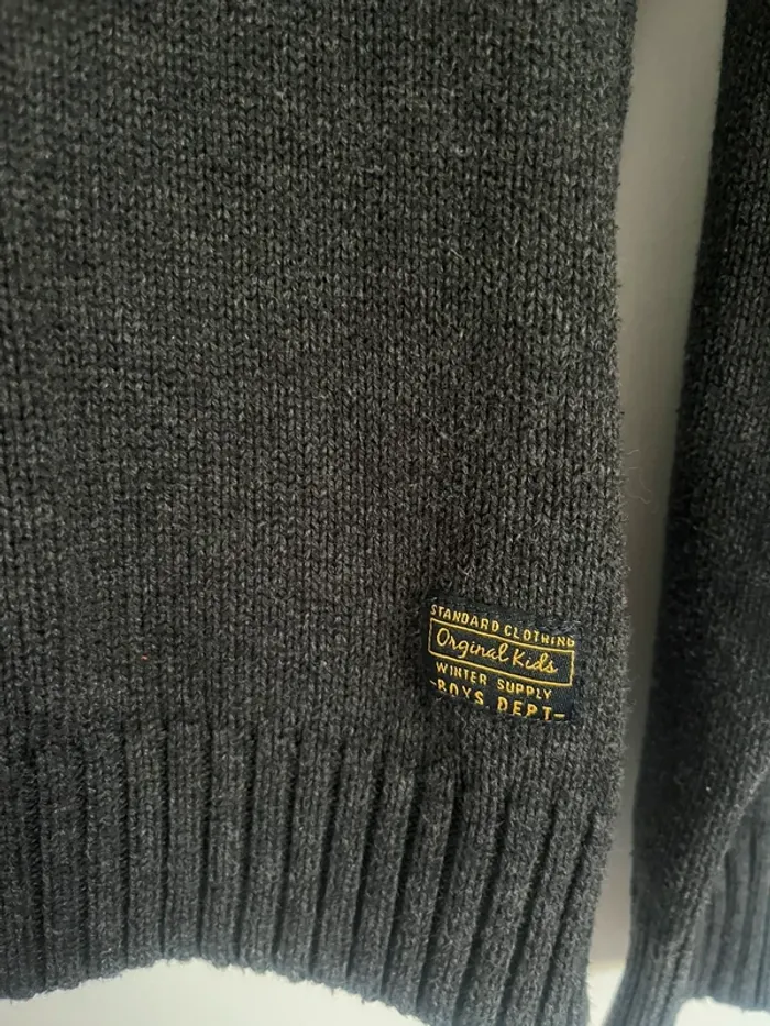 Pull gris foncé - garçon - 10 ans - tape à l’œil - photo numéro 2