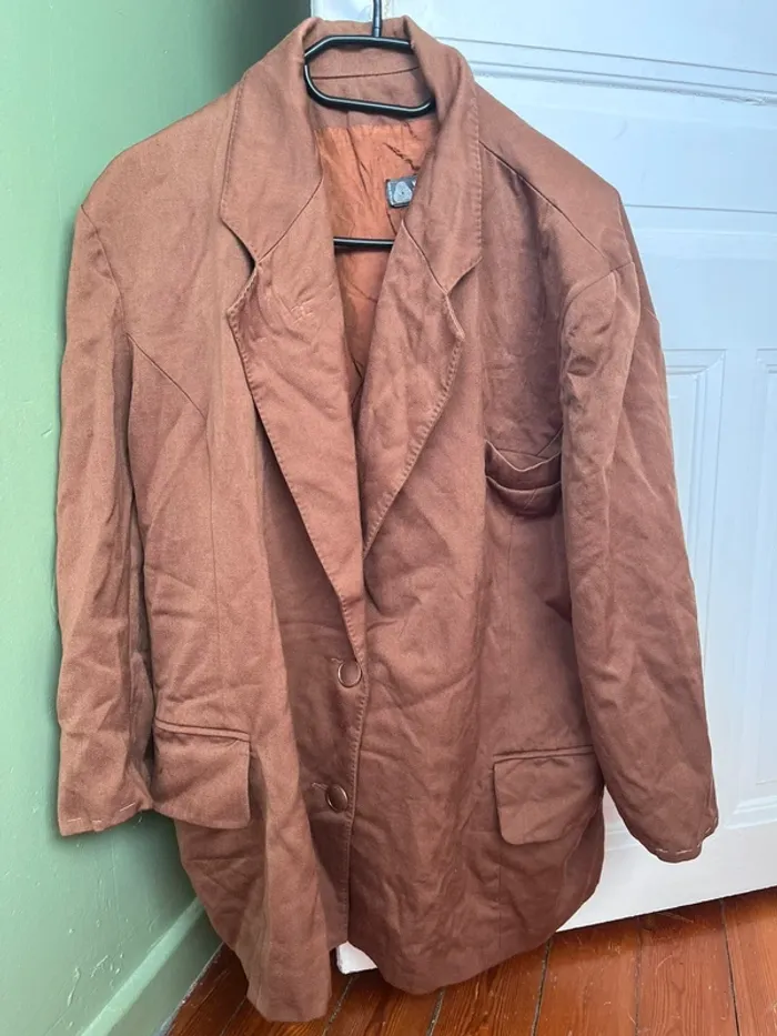 Veste vintage marron taille 48 Woolmark