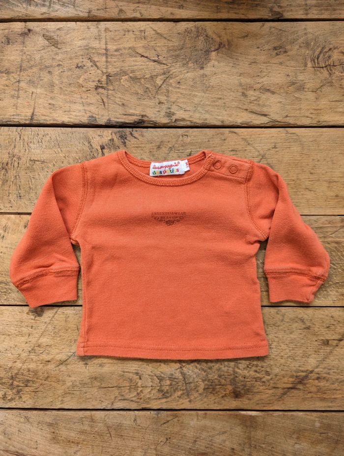 Lot de 4 tee-shirts manches longues - 3 mois - photo numéro 9