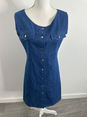 Robe en jean denim bleu Vintage T36/38 S/M