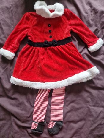 Ensemble Noël robe + collant