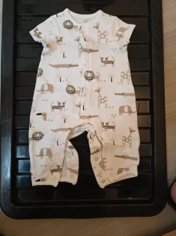 Pyjama manche courte 1 mois
