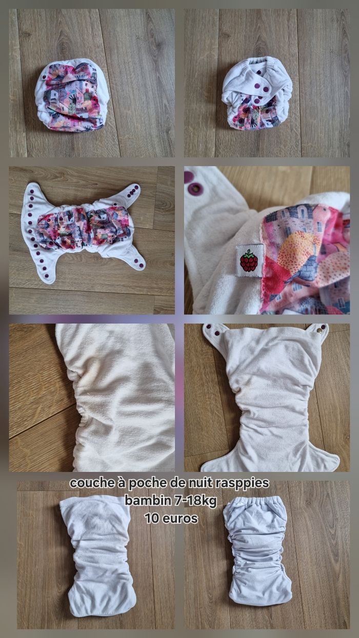 Couche à poche de nuit Rasppies