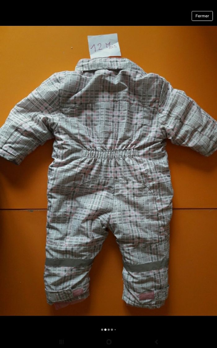 Combinaison hiver 12 mois neuve doublé - photo numéro 2