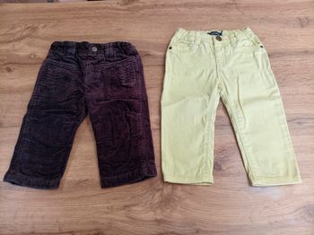 2 pantalons 6 mois
