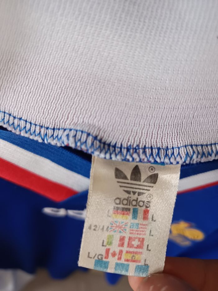 Maillot foot homme Adidas équipe de France vintage - photo numéro 7