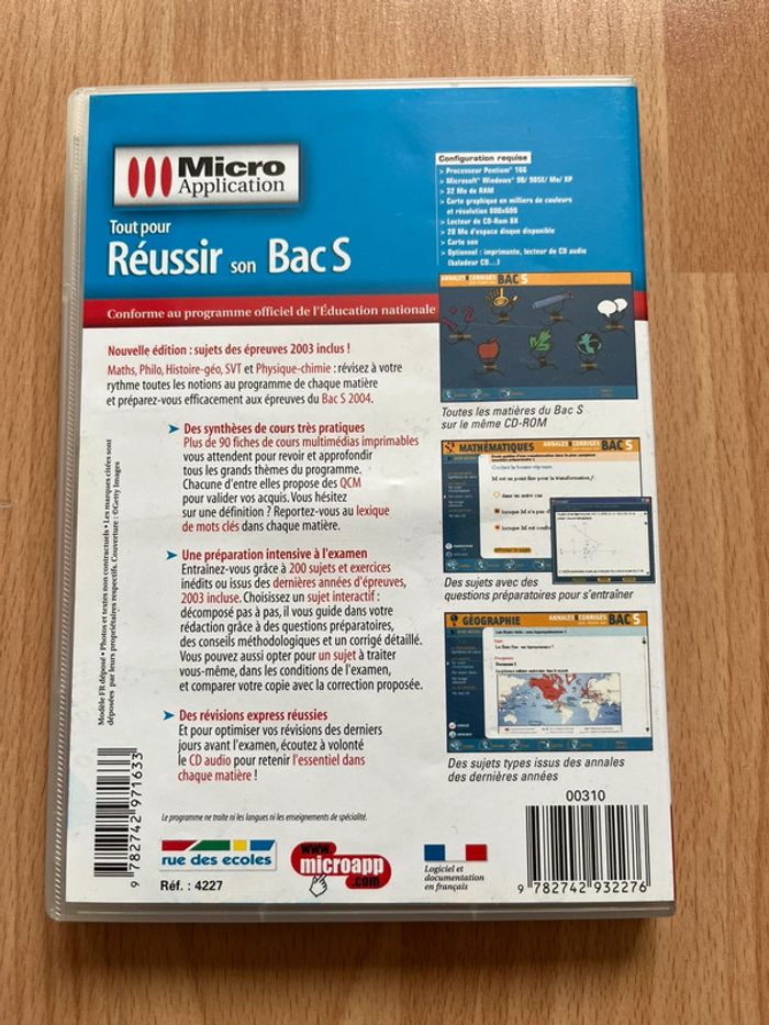 Application pc tout pour réussir son bac s - photo numéro 2