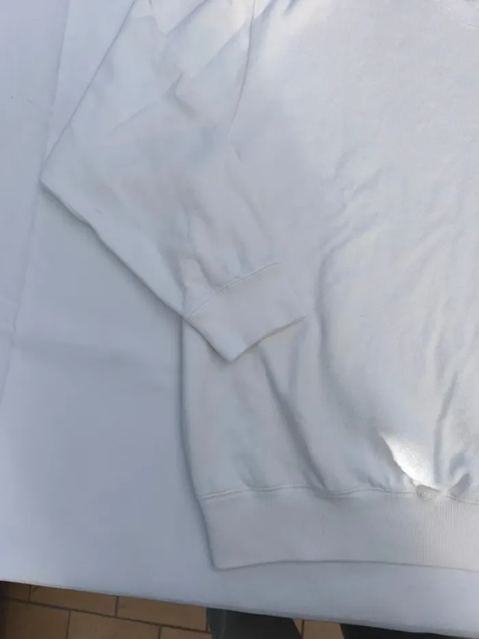 Pull Ralph Lauren homme taille XL blanc logo bleu marine Polo excellent état - photo numéro 4