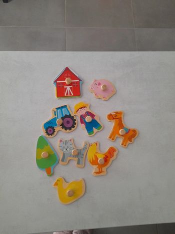 Lot pièces puzzle motricité montessori