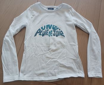 T-shirt blanc pluie