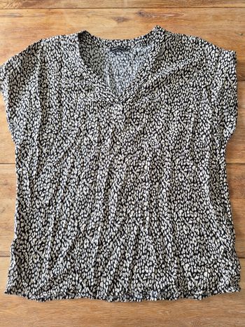 Top sans manche noir/beige 40