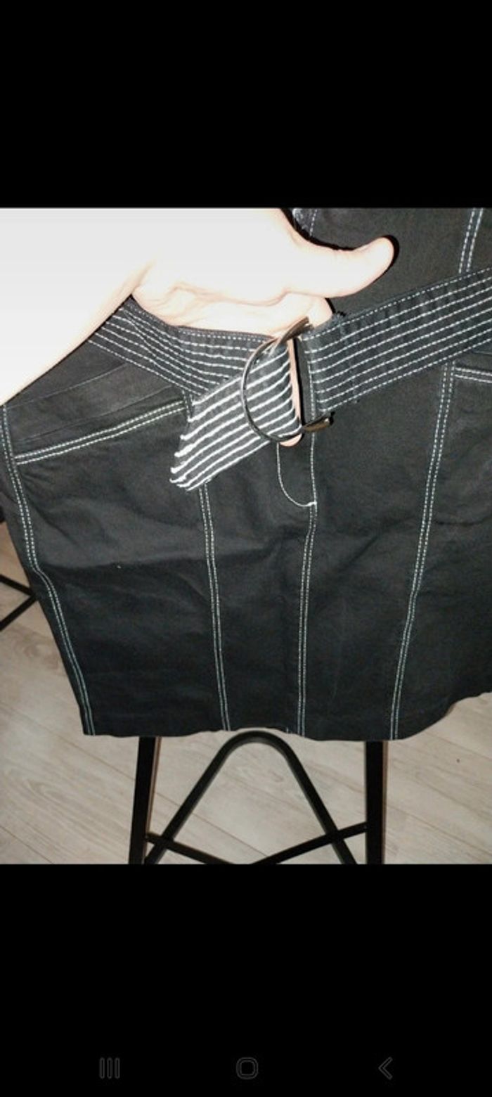 Jupe en jean noire Camaïeu taille 44 neuve jamais portée - photo numéro 6