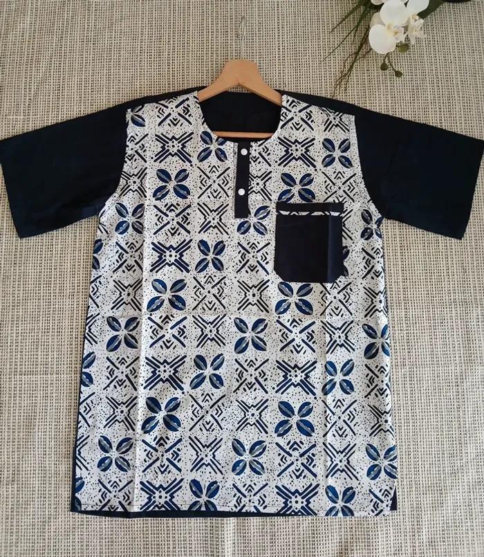 Chemise à motifs Manches courte pour homme Neuve Taille M🌿💝