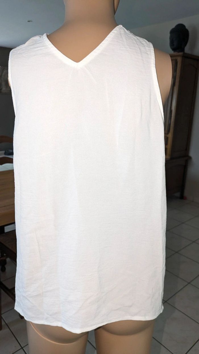 Haut blanc croisé devant taille S/38 jamais porté - photo numéro 6