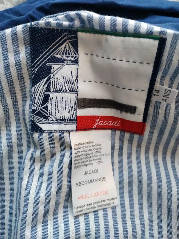 Coupe vent bleu 14 ans Jacadi - photo numéro 3